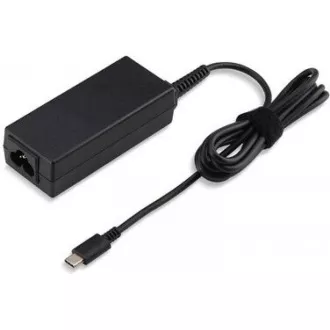 ACER 45W_USB Type C adapter, fekete - USB C-vel rendelkező eszközökhöz, EU TÁPKÁBEL (RETAIL PACK)