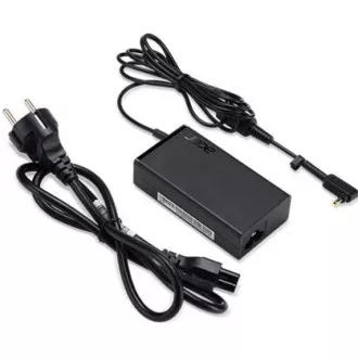 Acer 65W_5.5PHY 19V ADAPTER, FEKETE EU ÉS UK TÁPKÁBEL - AC adapterrel rendelkező készülékekhez 65W 5.5phy