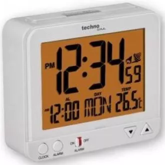 TechnoLine WT 195 - digitális ébresztőóra fekete színű hőmérővel