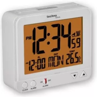 TechnoLine WT 195W - digitális ébresztőóra fehér hőmérővel