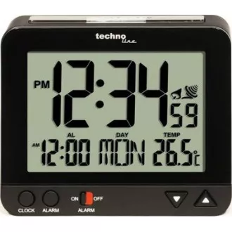 TechnoLine WT 195W - digitális ébresztőóra fehér hőmérővel