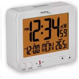 TechnoLine WT 195W - digitális ébresztőóra fehér hőmérővel