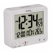 TechnoLine WT 195W - digitális ébresztőóra fehér hőmérővel