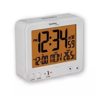 TechnoLine WT 195W - digitális ébresztőóra fehér hőmérővel
