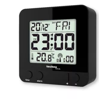 TechnoLine WT 235BK digitális ébresztőóra, fekete színben TechnoLine WT 235BK digitális ébresztőóra, fekete színben