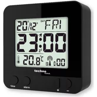 TechnoLine WT 235BK digitális ébresztőóra, fekete színben TechnoLine WT 235BK digitális ébresztőóra, fekete színben