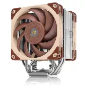NOCTUA CPU-hűtő NH-U12A, 2x 120mm, LGA1851, AM5, barna/ezüst
