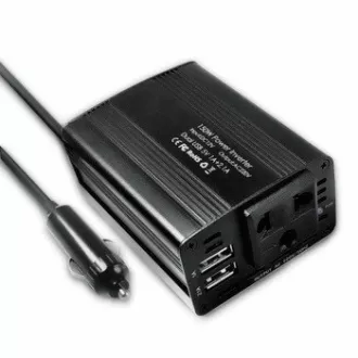 EUROCASE feszültség átalakító AC/DC, 12V/220V, 150W, USB, autós csatlakozóval EUROCASE feszültség átalakító AC/DC, 12V/220V, 150W, USB, autós csatlakozóval
