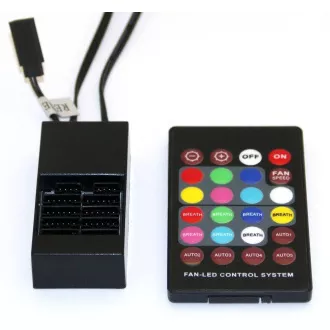EUROCASE vezérlő   távirányító az RGB ventilátorhoz