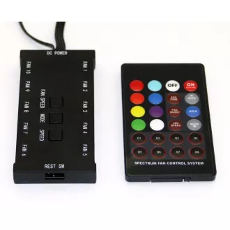 EUROCASE vezérlő   távirányító RGB ventilátorhoz (teljes színű)