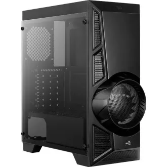AEROCOOL AeroEngine RGB, Mid tower, 1x USB 3.0, 2x USB 2.0, 2x audio, tápegység nélkül