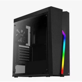 AEROCOOL tok Bolt, Mid tower, 1x USB 3.0, 2x USB 2.0, 2x audio, tápegység nélkül AEROCOOL tok Bolt, Mid tower, 1x USB 3.0, 2x USB 2.0, 2x audio, tápegység nélkül