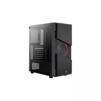 AEROCOOL tok Menace Saturn FRGB ML G, Mid tower, 2x USB 3.0, 2x audio, 1x 120mm-es FRGB ventilátor, tápegység nélkül