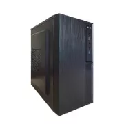 EUROCASE tok MC MF-320B, Micro Tower, 2x USB 3.0, 2x audio, tápegység nélkül