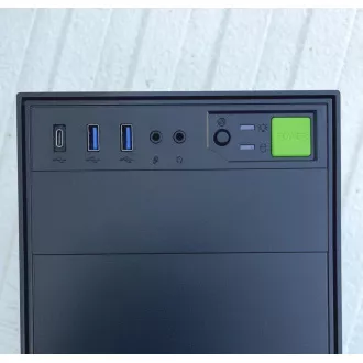 EUROCASE tok ML N6-500B, Midi Tower, 1xUSB-C, 2xUSB 3.0, 2x audió, tápegység nélkül