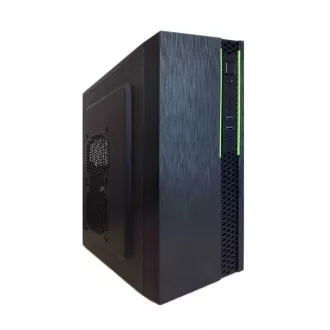 EUROCASE tok ML N6-550B, Midi Tower, 1xUSB-C, 2xUSB 3.0, 2x audio, tápegység nélkül