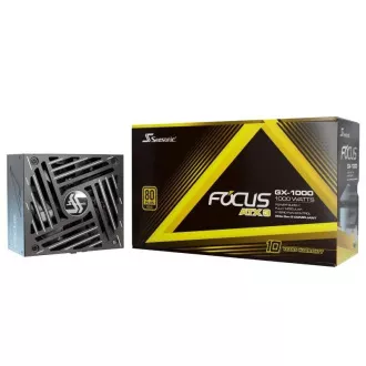 SEASONIC tápegység 1000W Focus GX-1000, 80 GOLD, ATX 3.1, PCIe 5.1 SEASONIC tápegység 1000W Focus GX-1000, 80 GOLD, ATX 3.1, PCIe 5.1