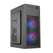 EUROCASE tok ML N6-530B, ATX, 2x USB-A, 2x 120mm ARGB ventilátor, fekete