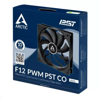 ARCTIC ventilátor F12 PWM PST CO 120x120x25mm, fekete ARCTIC ventilátor F12 PWM PST CO 120x120x25mm, fekete