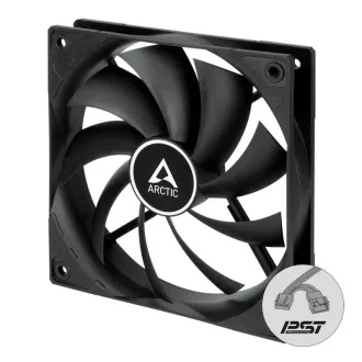 ARCTIC ventilátor F12 PWM PST, 120mm, 4pin, PWM, fekete