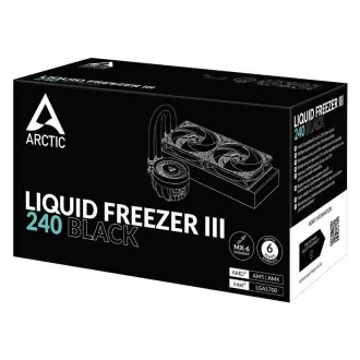 ARCTIC vízhűtő Liquid Freezer III 240, 2x120mm, AM5, LGA1851, fekete