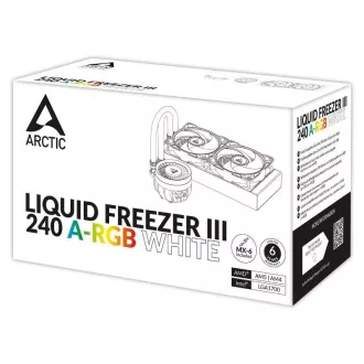 ARCTIC Liquid Freezer III 240 ARGB vízhűtő, 2x120mm, AM5, LGA1851, fehér