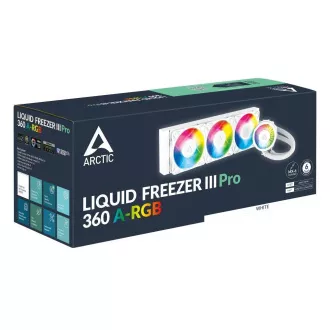 ARCTIC Liquid Freezer III 360 Pro ARGB vízhűtő, 3x120mm, AM5, LGA1851, fehér