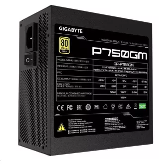 GIGABYTE tápegység P750GM, 750W, 80plus gold, moduláris, 120 mm-es ventilátorral GIGABYTE tápegység P750GM, 750W, 80plus gold, moduláris, 120 mm-es ventilátorral