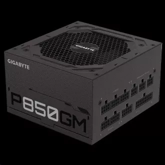 GIGABYTE P850GM tápegység, 850W, 80plus arany, moduláris, 120 mm-es ventilátorral