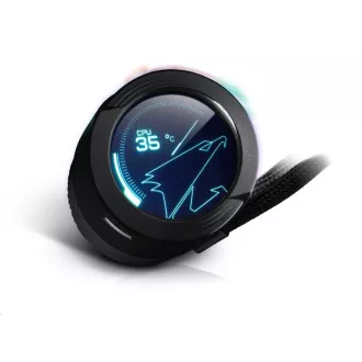 GIGABYTE AORUS WATERFORCE X 240 vízhűtő, 120 mm ARGB, LCD kijelző GIGABYTE AORUS WATERFORCE X 240 vízhűtő, 120 mm ARGB, LCD kijelző
