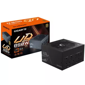 GIGABYTE tápegység UD850GM PG5, 850W, 80  Gold, 120mm-es ventilátor, fekete