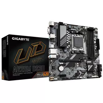 GIGABYTE MB Sc AM5 A620M DS3H, AMD A620, 4xDDR5, 1xDP, 1xHDMI, 1xD-Sub, 1xHDMI, 1xD-Sub