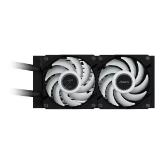 GIGABYTE vízhűtő AORUS WATERFORCE X II 240, 2x120mm ARGB, LCD kijelző, LGA1851, AM5