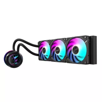 GIGABYTE vízhűtő AORUS WATERFORCE X II 360, 2x120mm ARGB, LCD kijelző, LGA1851, AM5