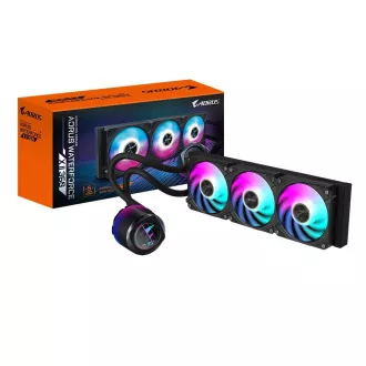 GIGABYTE vízhűtő AORUS WATERFORCE X II 360, 2x120mm ARGB, LCD kijelző, LGA1851, AM5
