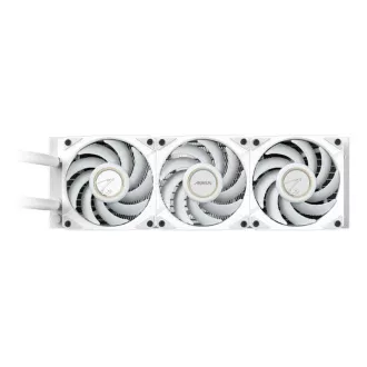 GIGABYTE vízhűtő AORUS WATERFORCE X II 360I, 3x 120mm, ARGB, LCD kijelző, LGA1851, AM5, Fehér