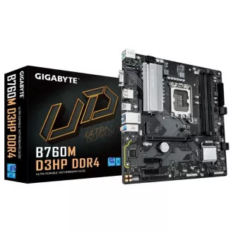 GIGABYTE MB Sc LGA1700 B760M D3HP DDR4, Intel B760, 4xDDR4, 1xDP, 1xHDMI, 1xVGA, 1xVGA, mATX