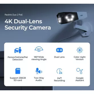 REOLINK biztonsági kamera Duo sorozat P730, Duo 2 PoE, 4MP