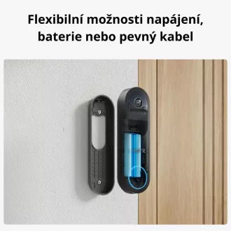 REOLINK biztonsági videós ajtócsengő D340B, 4MP, 2K, WiFi, fekete