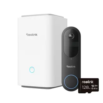 REOLINK biztonsági videós kapucsengő D340B   Hub 1   128GB microSD memóriakártya