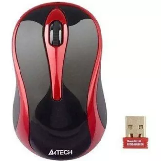 A4tech G3-280N, V-Track, vezeték nélküli optikai egér, 2,4 GHz, 10 m hatótáv, fekete-piros A4tech G3-280N, V-Track, vezeték nélküli optikai egér, 2,4 GHz, 10 m hatótáv, fekete-piros