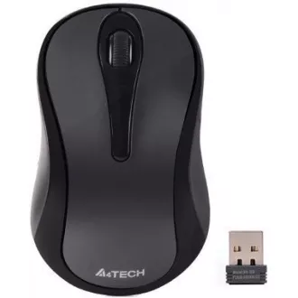 A4tech G3-280N, V-Track, vezeték nélküli optikai egér, 2,4 GHz, 10 m hatótáv, szürke-fekete