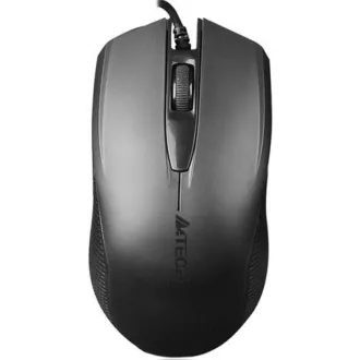 A4tech OP-760 Fekete, egér, 1 kerék, 3 gomb, USB, fekete