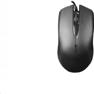 A4tech OP-760 Fekete, egér, 1 kerék, 3 gomb, USB, fekete