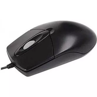 A4tech OP-760 Fekete, egér, 1 kerék, 3 gomb, USB, fekete