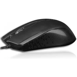 A4tech OP-760 Fekete, egér, 1 kerék, 3 gomb, USB, fekete