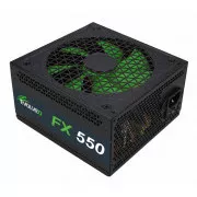 EVOLVEO FX 550, 550W ATX tápegység, 14cm, csendes, 80  White, 3 év garancia, fekete színben
