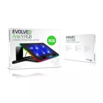 EVOLVEO Ania 9 RGB, állítható laptop állvány