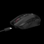 A4tech Bloody Mouse R36 Ultra, vezeték nélküli játék egér, 12000 DPI, USB, fekete, fekete