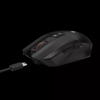 A4tech Bloody Mouse R36 Ultra, vezeték nélküli játék egér, 12000 DPI, USB, fekete, fekete